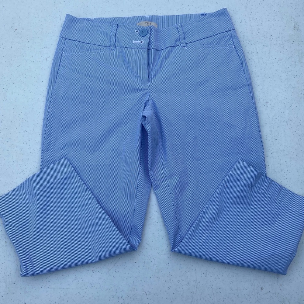 Loft pin striped capris.